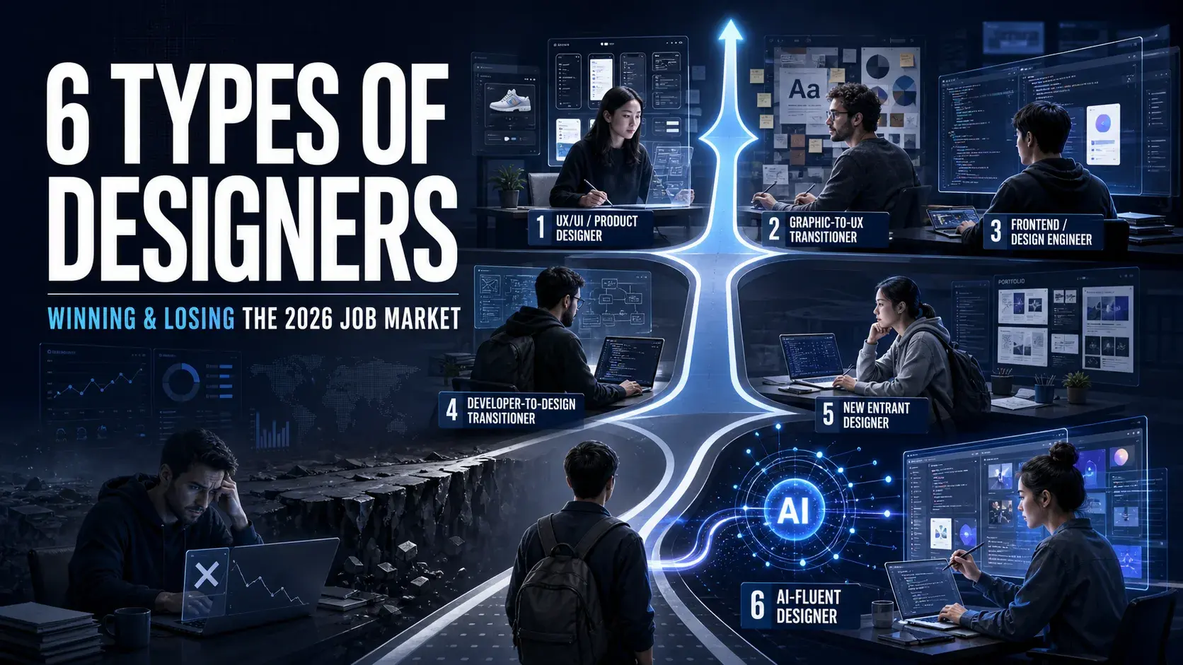 Cover image for 6 Types of Designers Winning (and Losing) the 2026 Job Market